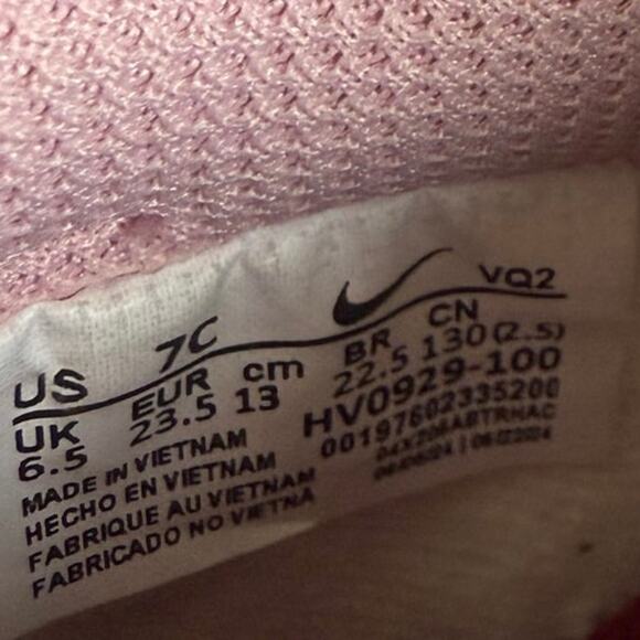 Nike Dunk Low ‘Pink/White’ Toddler Sneakers - SZ 7 C - Picture 9 of 12
